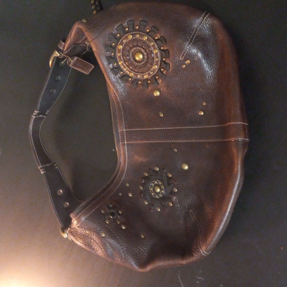 Vintage, Coach, leather hobo shoulder bag